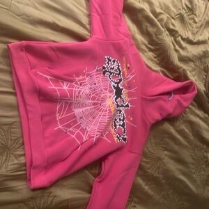 Sp5der Worldwide Punk V2 Sweatshirt Magenta